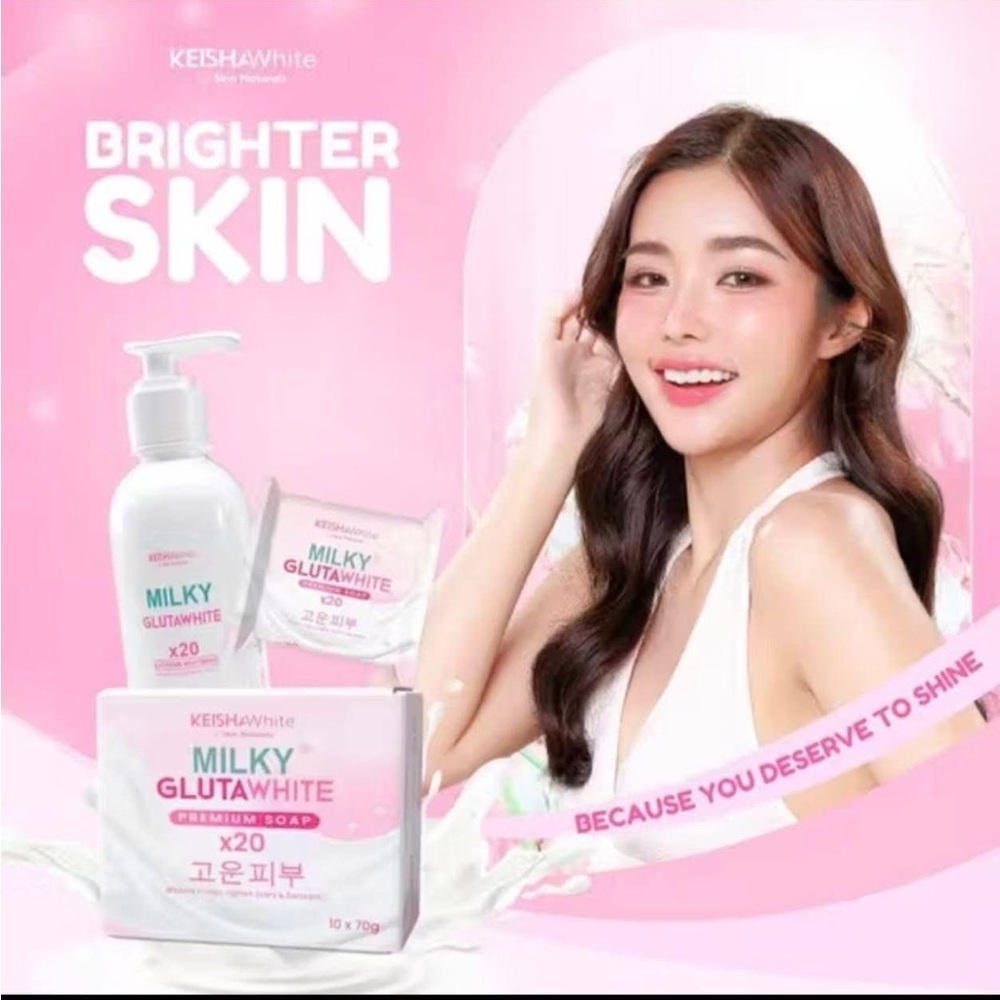 KEISHAWhite Milky Glutawhite Premium Lotion - White & Pink - Picture 4 of 5